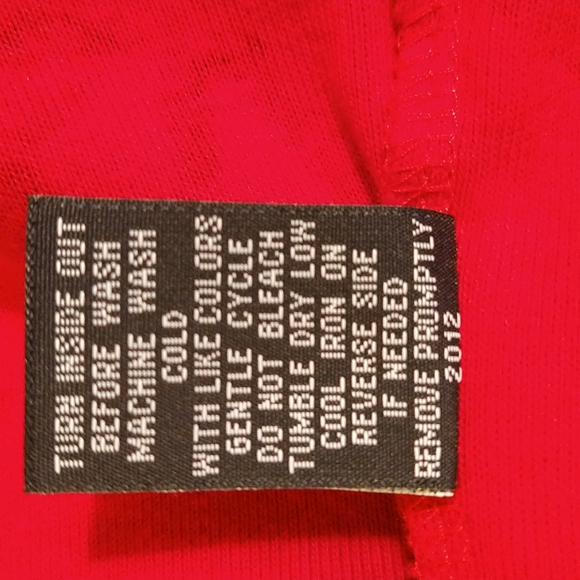 Rafaela petites red rose cardigan sweater Sz PM - Picture 6 of 6